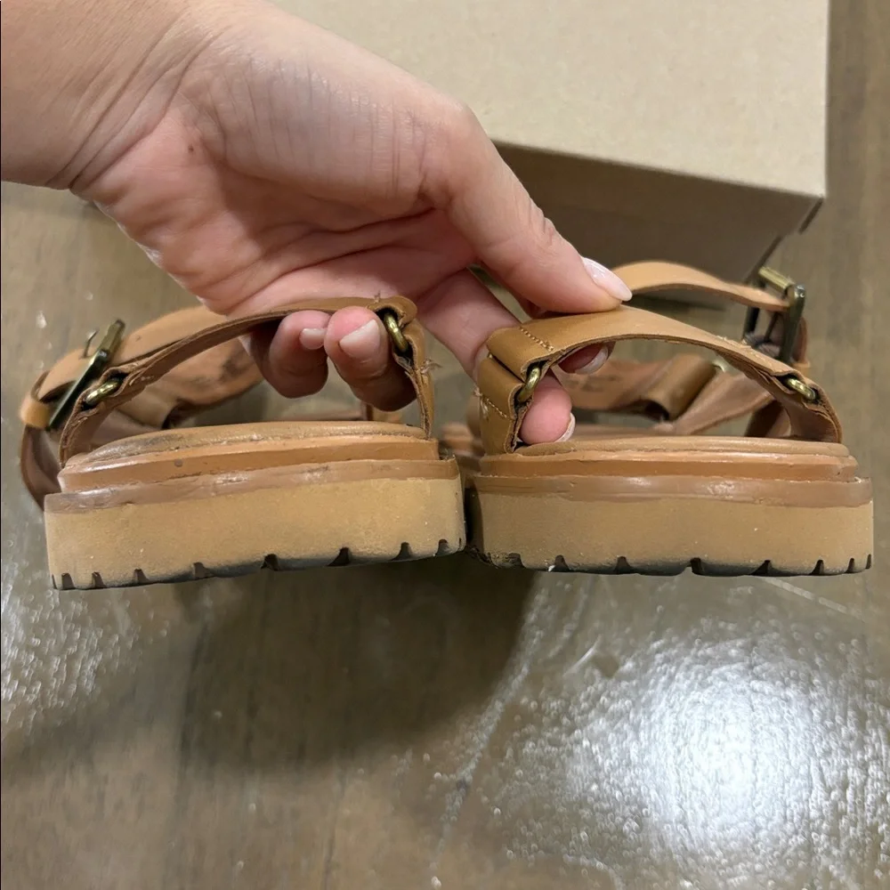 Madewell The Cady Lugsole Sandal Desert Camel Size 7.5 US - Picture 5 of 8